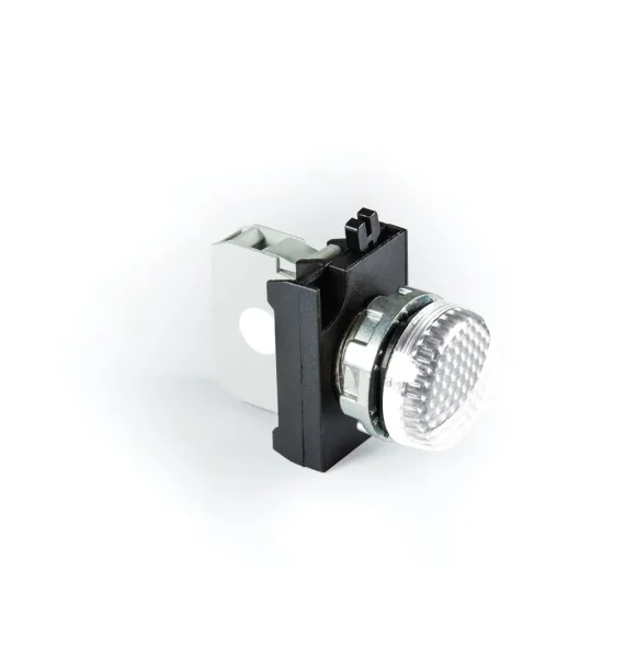 Emas CM Series 12-30V AC/DC White 22mm Signal with Metal LED — CM050XB