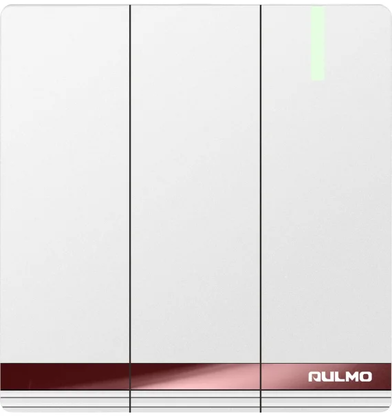 Aulmo 3-module circuit breaker L50 series L5007 – White / Gray / Gold, without vavience
