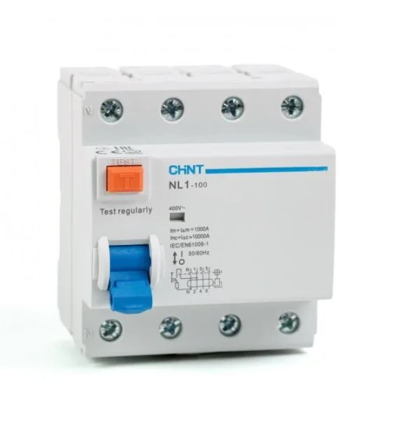 Chint Nl1 100 S 4P 63A 300Ma 10Ka Ac Type Selective Differential Acar