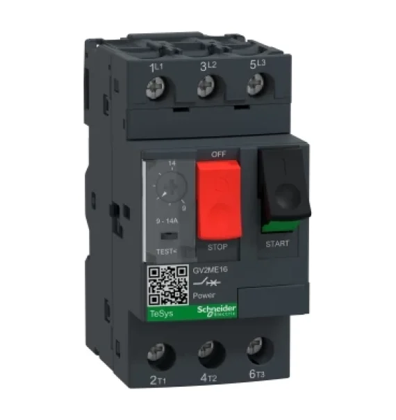 GV2ME16 Schneider Electric TeSys GV2 Motor Protection Circuit Breaker – Thermal-Magnetic – 9…14 A – Screw Connection