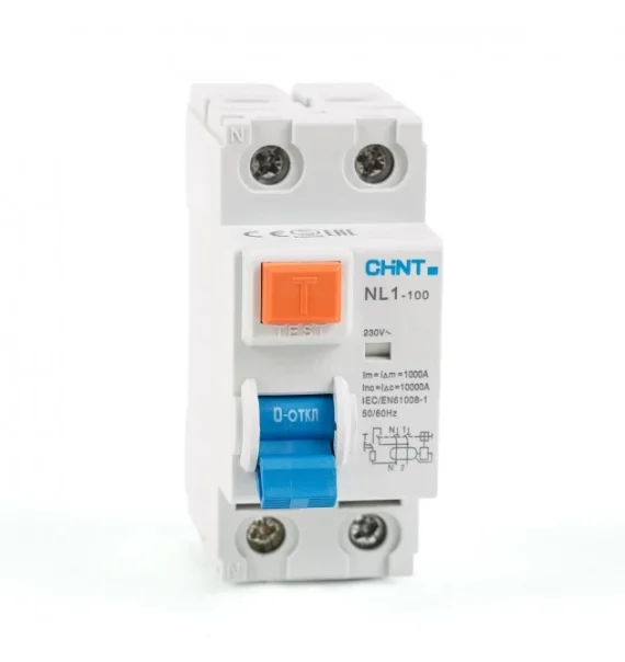 Chint Nl1 100 S 2P 63A 300Ma 10Ka Ac Type Selective Differential Acar
