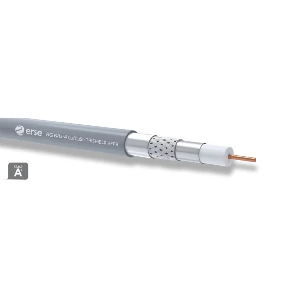 Replacement RG 6/U-4 Cu/CuSn TRISHIELD HFFR Coaxial Cable