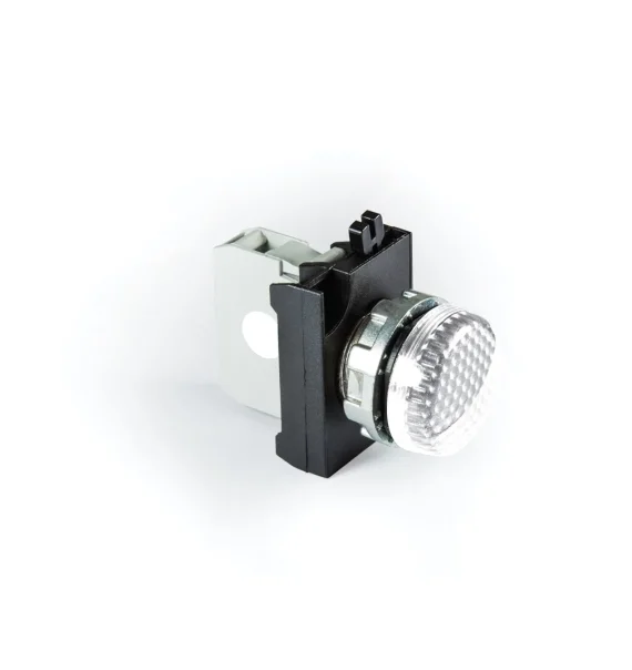 Emas CM Series Metal LED 100-230V AC White 22mm Alarm — CM0B0XB