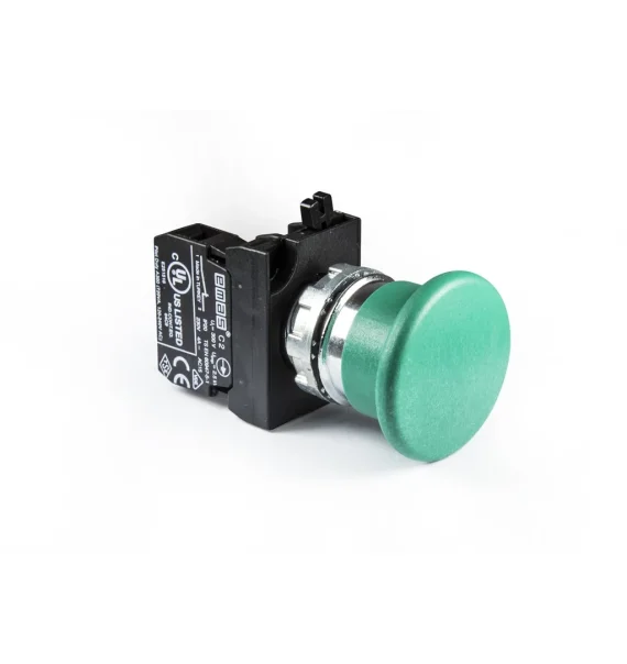 Emas CM Series Metal 1NC Spring 40mm Cork Green 22mm Button — CM200MY