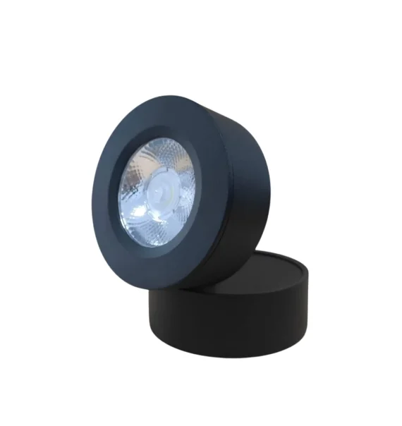 Delux TROYA 16B spot light 7W (75×55 mm, black, 6500K)