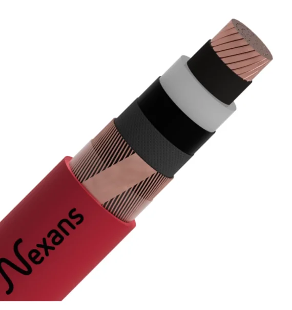 Nexans Armored Cable CU/XLPE/CTS/PVC/AWA/PVC – 12.7/22 kV